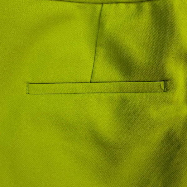Rachel Zoe Women’s Bright Green Nylon Blend Straight-Leg Pants Size 10