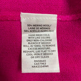 Halogen Womens Pink Merino Wool Crewneck Sweater Long Sleeve Sz M