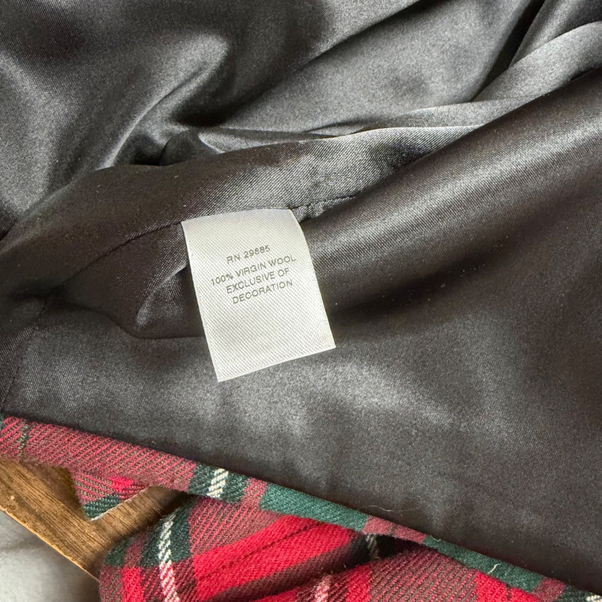 Pendleton Womens Red Green Wool Plaid Jacket 3/4 Sleeve Button Front Size S