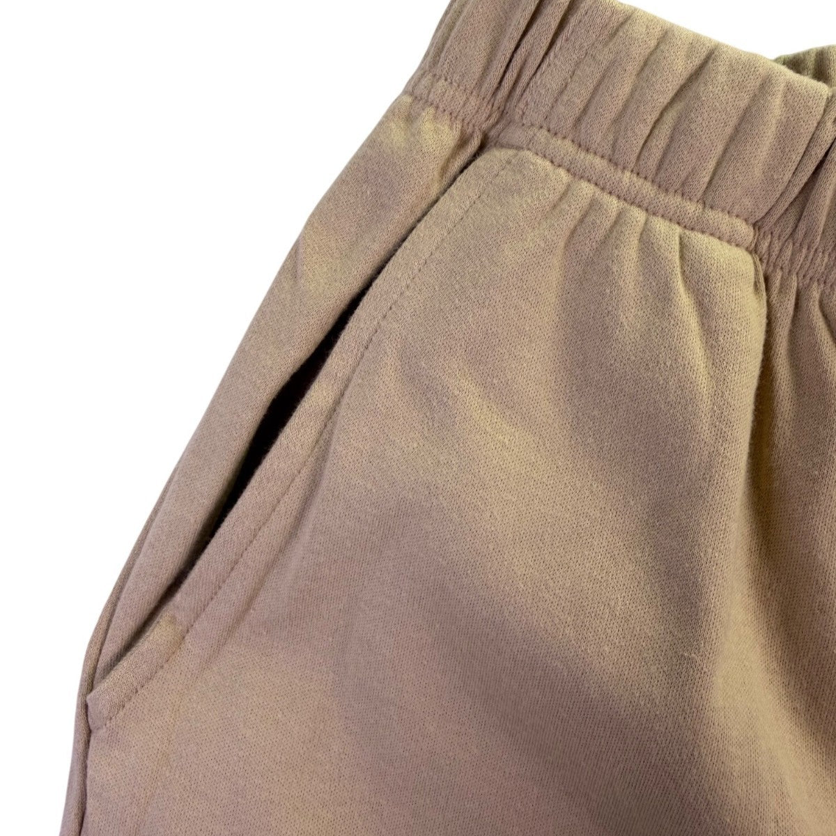 Woman Within Womens Tan Straight-Leg Pants With Elastic Waist & Pockets Size 12