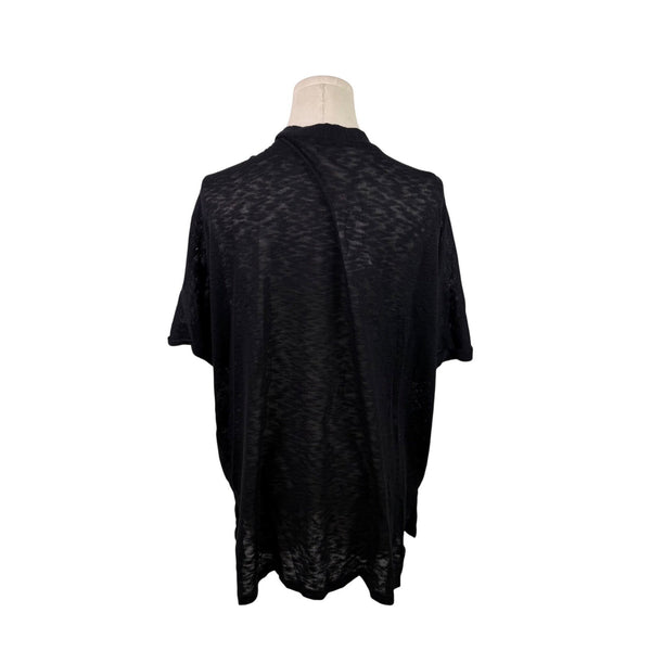 Hotouch Women’s Black Polyester/Spandex Open Front Cardigan Sweater Size L - New