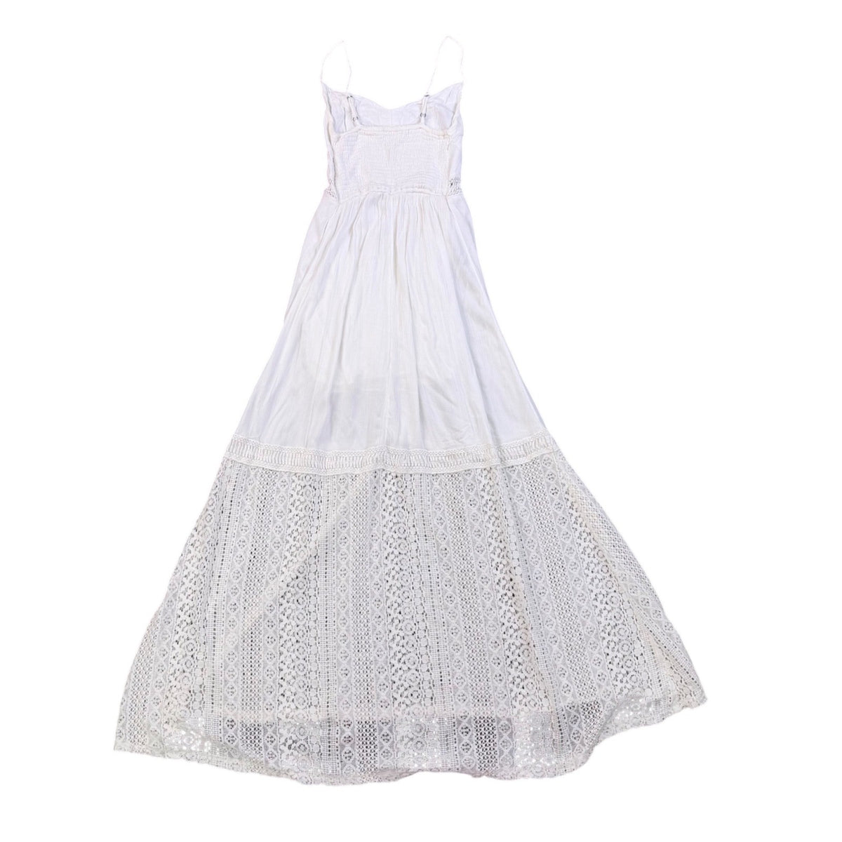 Abercrombie & Fitch Womens White Maxi Dress With Spaghetti Straps Size S