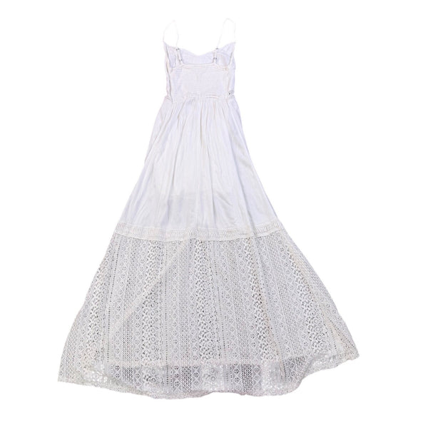Abercrombie & Fitch Womens White Maxi Dress With Spaghetti Straps Size S