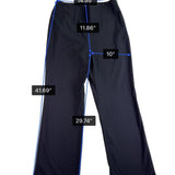 Talbots Womens Black Polyester/Rayon Straight-Leg Hollywood Pants Size 10