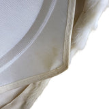 Vintage White Rabbit Fur Womens Beret Hat