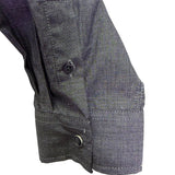 Coastal Long Sleeve Mens Gray Button-Up Shirt With Pockets Size XL