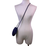 Carolyne Barton Women’s Blue Beaded With Tassel Night Crossbody Bag