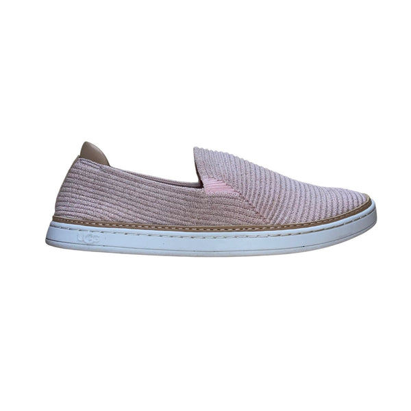 UGG Women’s Pink & Gold Knit Slip-On Sammy Flat Sneakers Size 7.5