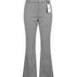 Gap Womens Black & White Houndstooth High-Rise Kick Fit & Stretch Pants Size 4