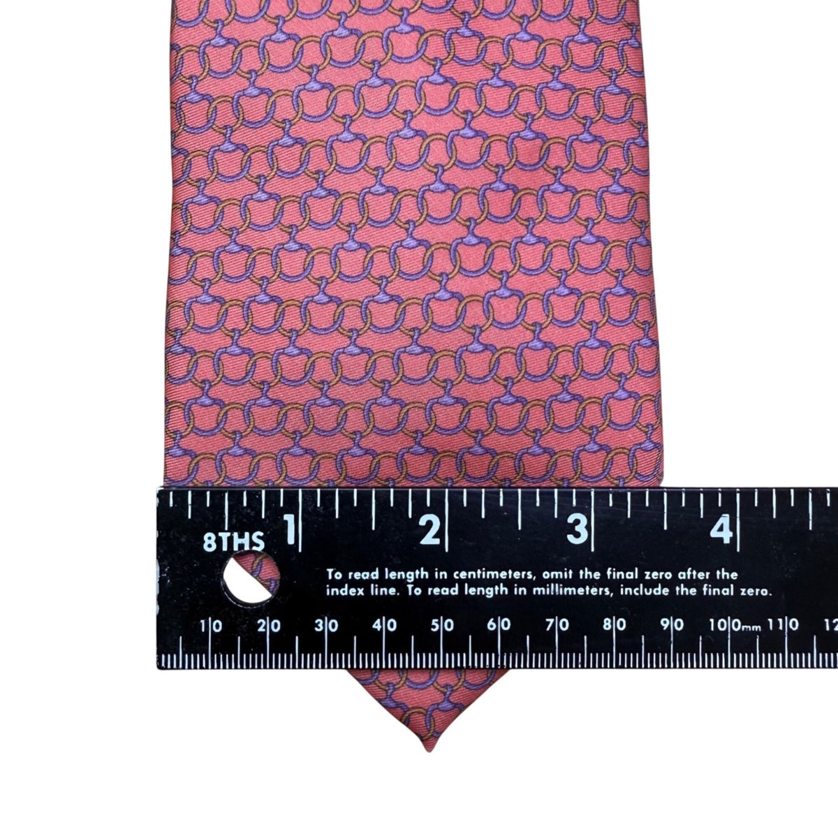 Barneys New York Mens Pink Silk Patterned Tie Handmade In Italy Stylish Design