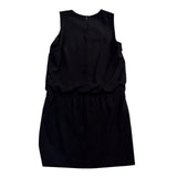 Ann Taylor Womens Black Sleeveless Shift Dress Keyhole Back Detail Size 12
