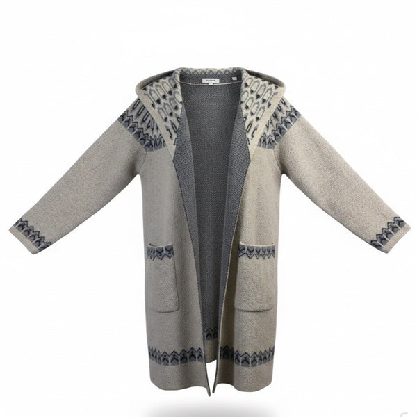 Max Studio Women’s Gray Knit Cardigan With Pockets Size Large