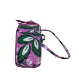 Vera Bradley Women’s Pink & Green Quilted Floral Print Adjustable Crossbody Bag