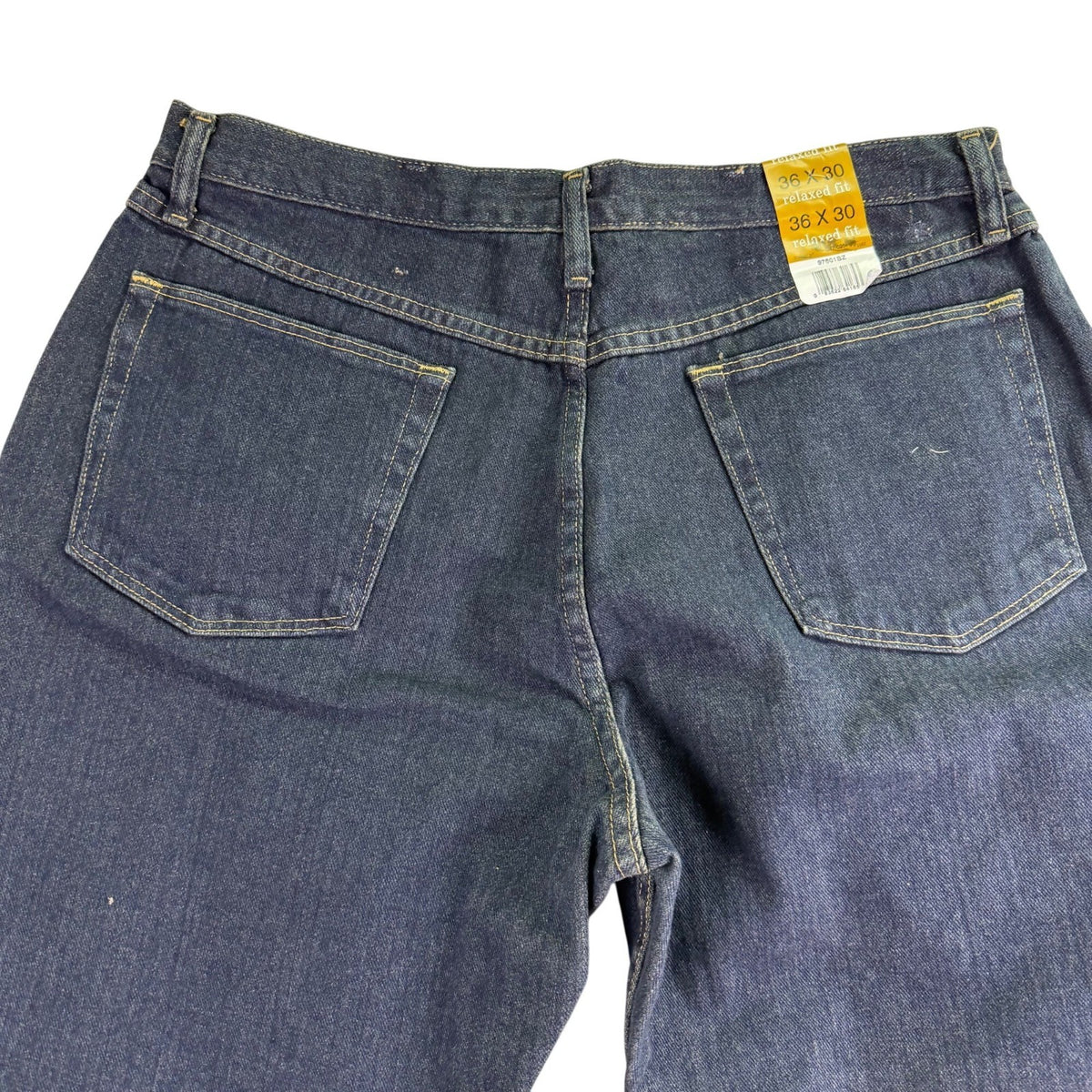 Wrangler Mens Blue Relaxed Fit Five Star Premium Denim Jeans Size 36x30 - New