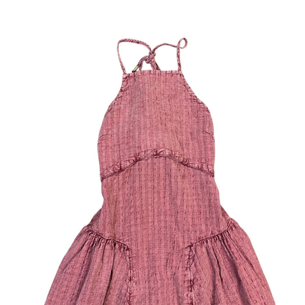 Free People Womens Pink Halter Maxi Dress Size S/Lined