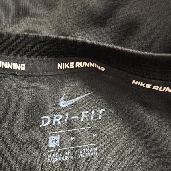 Nike Mens Black Dri-Fit Running Long Sleeve Shirt Lightweight Casual Sz M