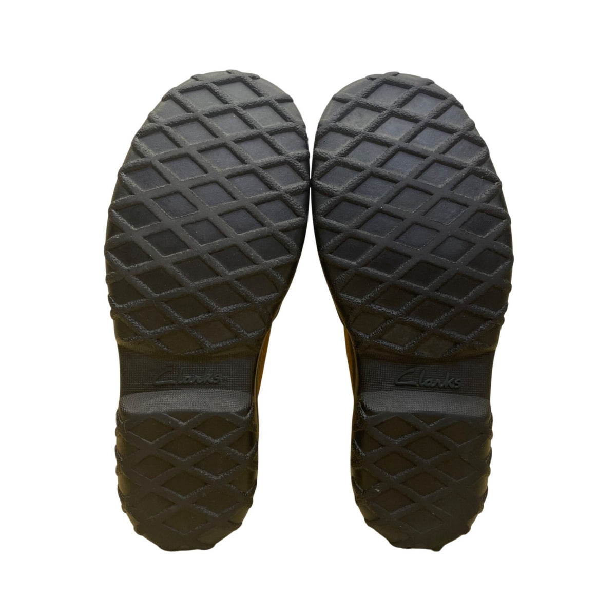 Clarks Men’s Brown & Black Leather Waterproof Slip-On Outdoor Shoes Size 7M