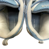 Easy Spirit Women’s Light Blue Leather Cushioned Low Top Walking Sneakers Sz 8M