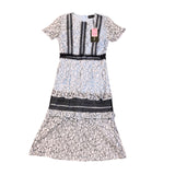 Pretty Little Thing Womens Black & White Lace Midi Dress Elegant & Chic Size 10