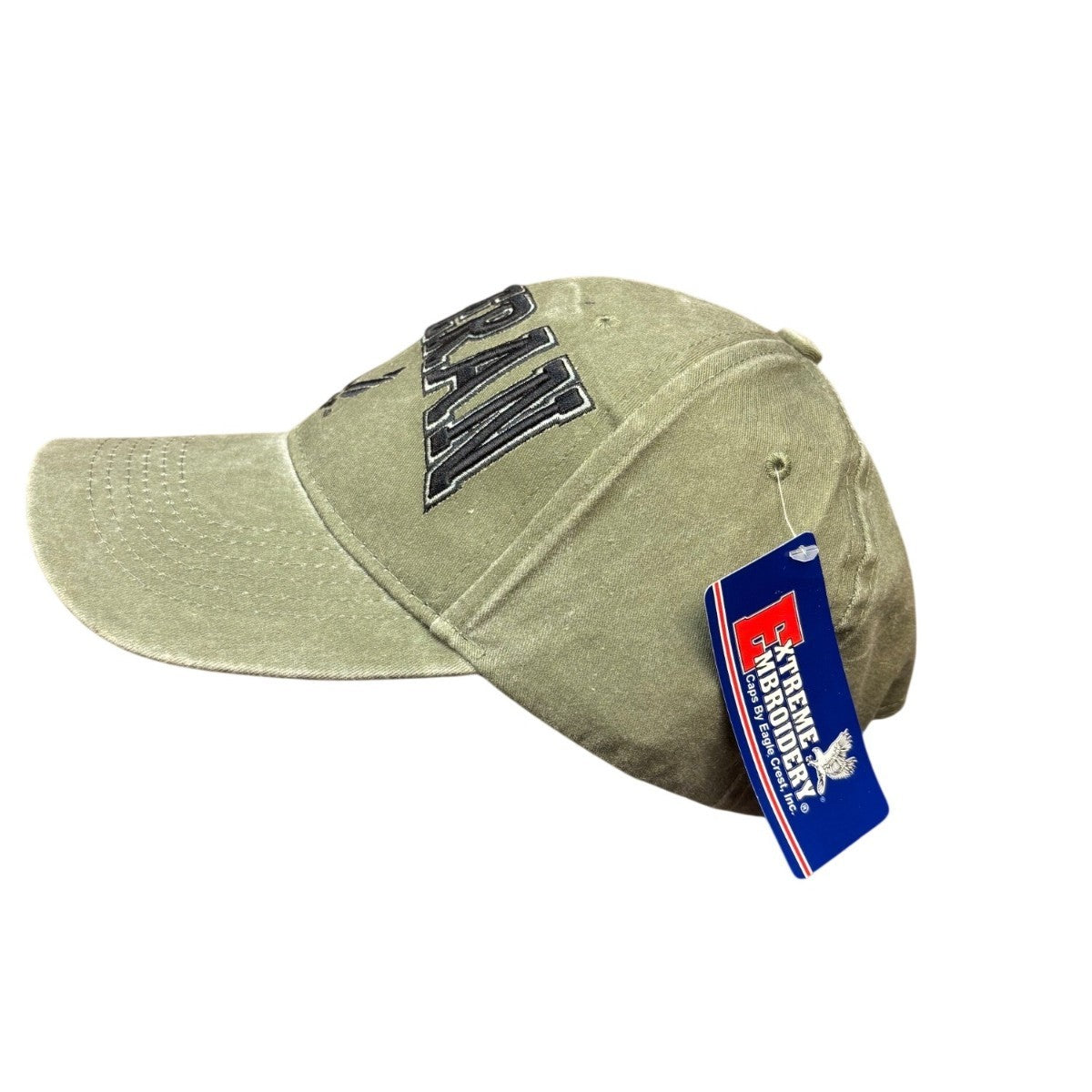 Extreme Embroidery Mens Olive  Air Force Veteran Cap & Lanyard Set Adjustable