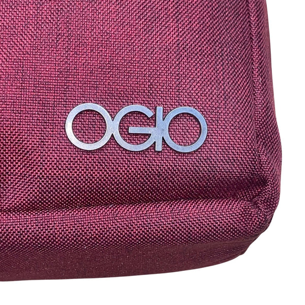 Ogio Women’s Burgundy Modern Button Accent Multiple Compartments Crossbody Bag