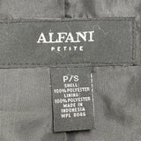 Alfani Petite Womens Black Lightweight Polyester Jacket Full Zip Hood Size P/S