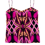 Ted Baker Womens Multicolor Polyester Camisole Spaghetti Straps Sleeveless Size