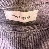 Mer Sea Womens Gray Turtleneck Poncho Adjustable Fit One Size