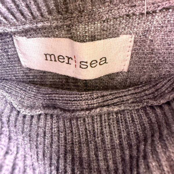 Mer Sea Womens Gray Turtleneck Poncho Adjustable Fit One Size