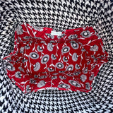 Vera Bradley Women’s Red Floral Quilted With Double Straps Tote Bag