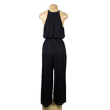 Wear Classic Women’s Black Polyester Spandex Halter Jumpsuit Size M - New