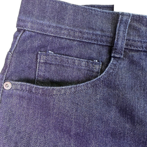 Style & Co Womens Dark Wash Denim Slim Leg High-Rise Tummy-Control Jeans Sz 16S