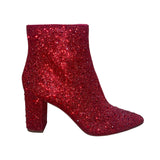 Betsey Johnson Women’s Red Glitter Glass Stones SB-Cady Ankle Boots Size 8M