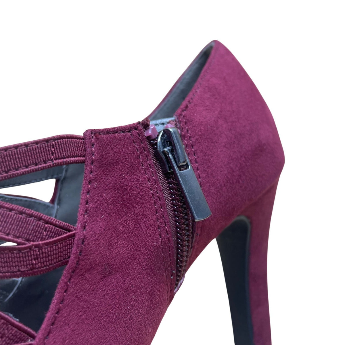 Lauren Blakwell Women’s Purple Suede Crisscross Strap Marika Platform Pumps Sz 7