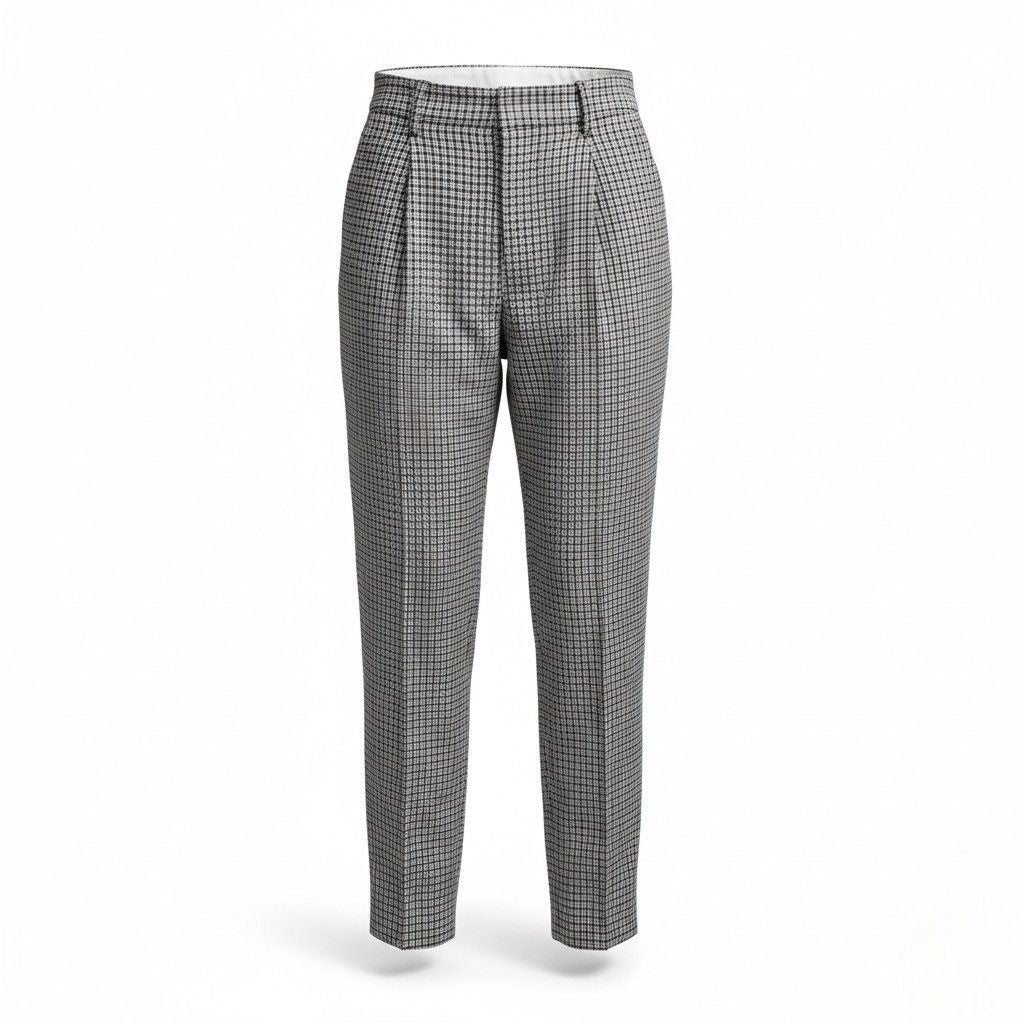 Banana Republic Womens Black/White Plaid Tapered Dress Pants Size 4