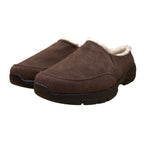 Lands End Womens Brown Suede All Day Comfort Walking Clogs Slip-On Shoes Sz 9.5