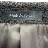 Calvin Klein Mens Gray Check Wool Blazer Jacket Stylish Plaid Formal Wear Sz40R