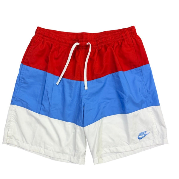 Nike Mens Colorblock Swim Shorts Red/Blue/White Size L