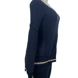Vintage Hauana Women’s Black V Neck Sweater Sz S - NWT