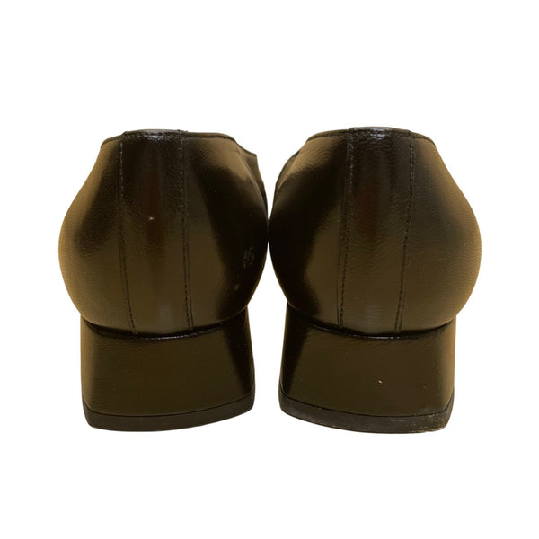 Etienne Aigner Women’s Black Leather Slip-On Jackie Loafers Size 5.5M