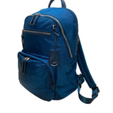 Tumi Women’s Blue Nylon With Multiple Zipper Pockets Adjustable Straps Backpack