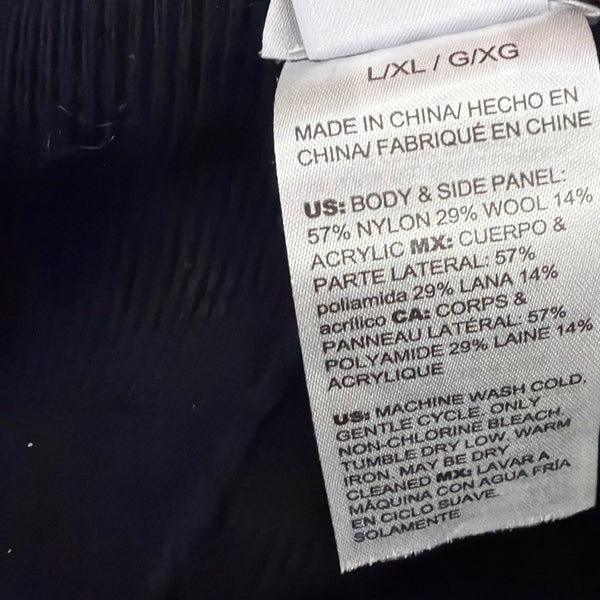 Chicos Womens Black/White Open Front Poncho Scalloped Edges Sz L/XL