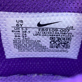 Nike Youth Wild Grape & Persian Violet Dunk Low Retro Athletic Sneakers Size 6Y