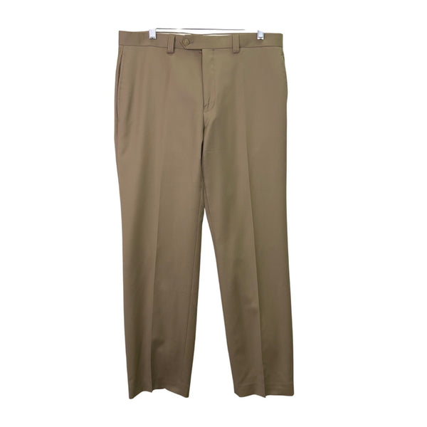 Lauren Ralph Lauren Mens Camel Wool Cashmere Flat-Front Dress Pants Sz 33W / 30L