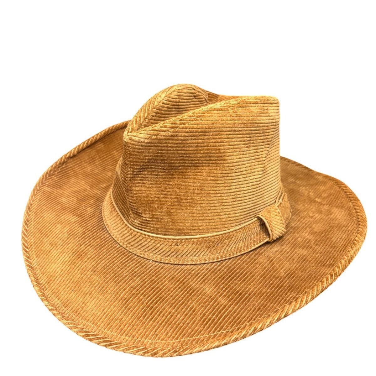 Resistol Mens Brown Corduroy Western Hat Self-Conforming Classic Cowboy Design