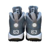 Air Jordan Youth Grey White Cool Grey 9 Retro GS  Athletic Sneakers Size 6.5Y
