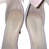 Calvin Klein Women’s Deep Blush Suede Vivian Ankle Strap Heels Size 9.5M