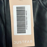 Justfab Womens Black Faux Leather Pants Size M