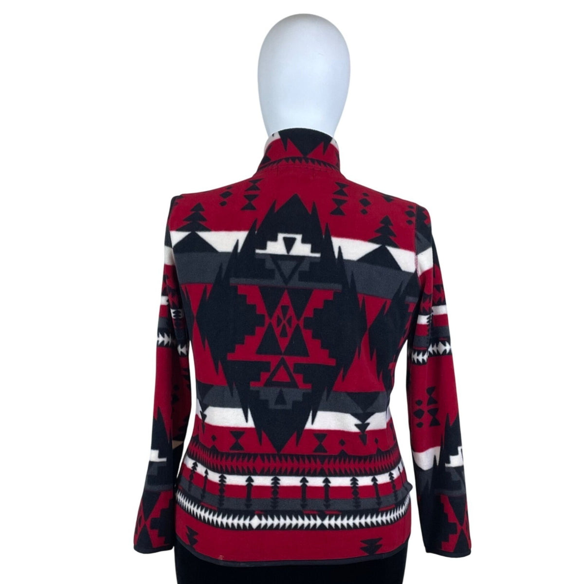 Lauren Ralph Lauren Womens 2X Aztec Print Fleece Jacket