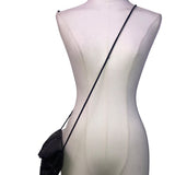 André Cellini Women’s Black Beaded Elegant Scallop Design Formal Crossbody Bag